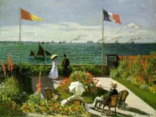 Haga click para ver la imagen ampliada la terrasse de saint adresse claude monet.jpg
